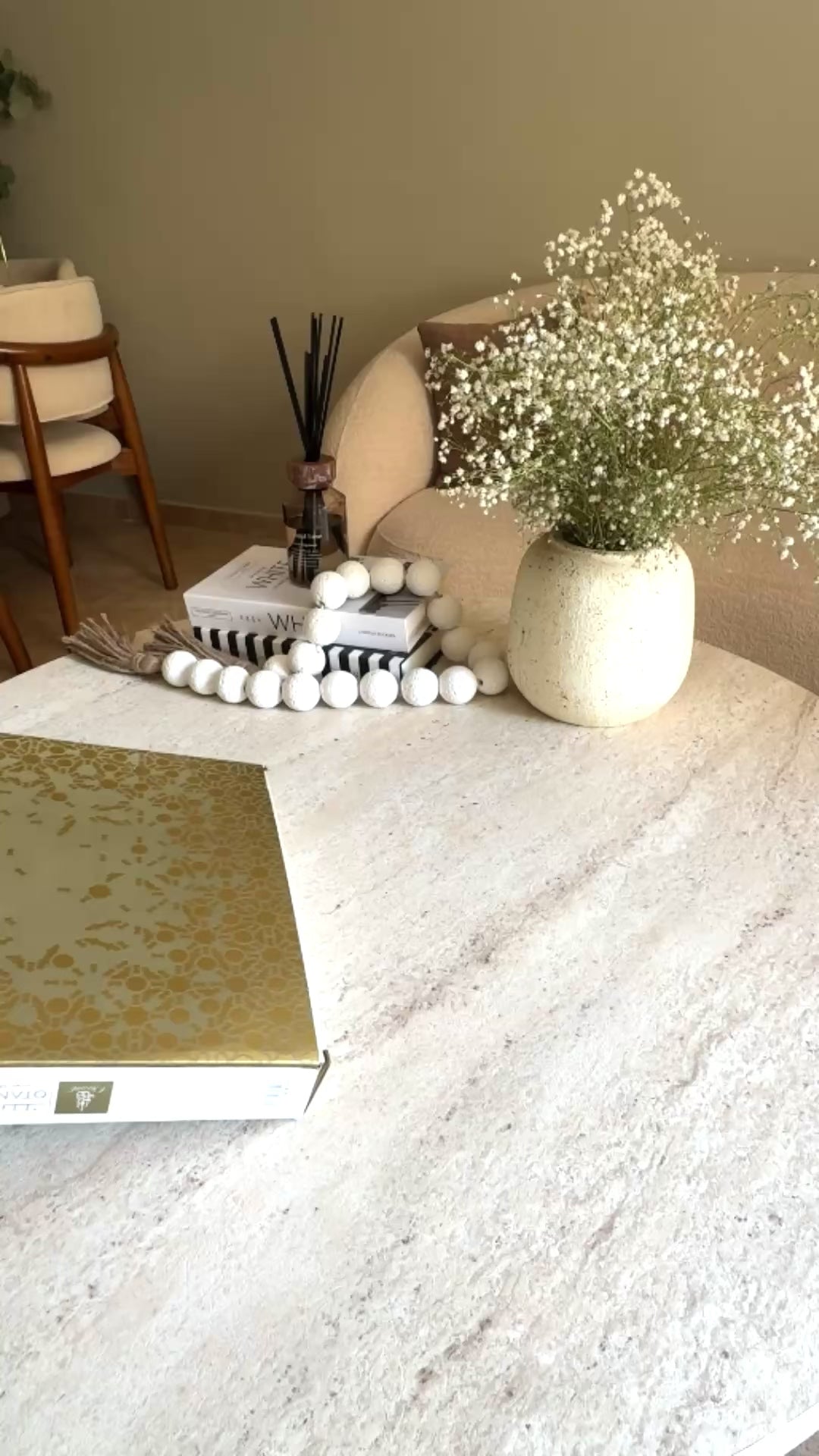 Nourhan- Serving Tray - Back walnut