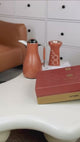 Octara - Cappuccino Set (12-Pc) - Orange & Silver