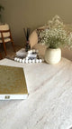 Nourhan- Serving Tray - Gold & Beige