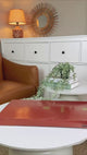 Octara - Serving Tray - Orange & Silver