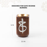 Sidrah - Incense Burner - Walnut Gold
