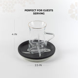 Sidrah - Tea Set (18-Pc) - Midnight Silver