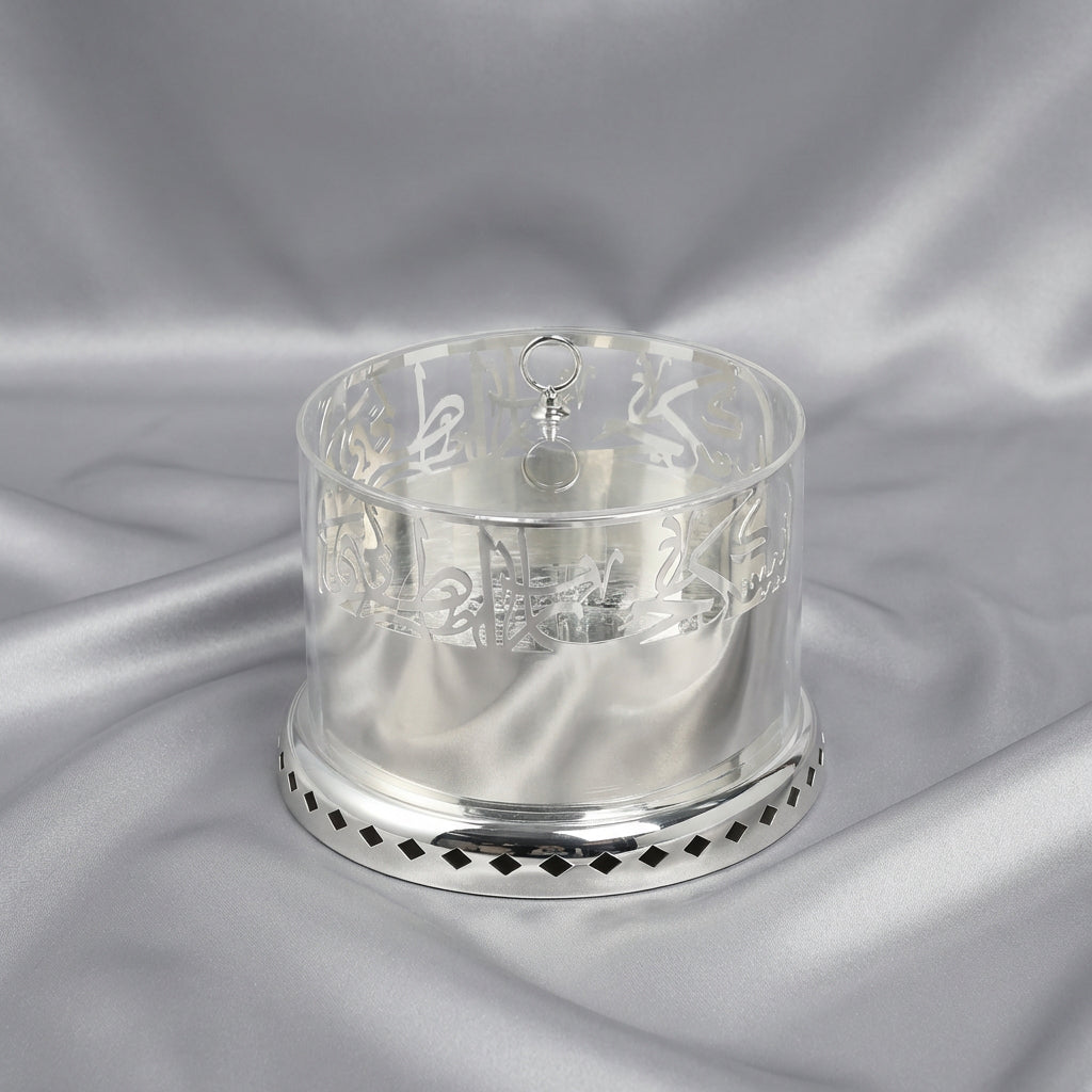 Jiwar - Small Sleek Plate Stand - Silver