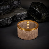 Luxury Majlis - Medium Canister - Brown & Gold