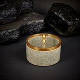 Luxury Majlis - Medium Canister - Grey & Gold