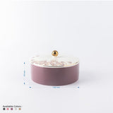 Lila elegante - Recipiente/servidor pequeño decorativo - Gris y plateado