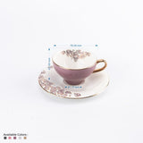 Lila elegante - Tazas de café espresso/turco- Blanco nieve y oro