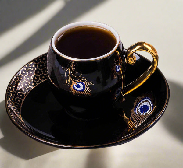 Lale Ask- Espresso/Turkish Coffee Cups- Black