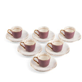 Elegant Joud- Esspresso/Turkish Coffee Cups -Purple