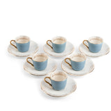 Elegant Joud- Esspresso/Turkish Coffee Cups -Blue