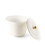 Rattan- Large Date Bowl- Beige & Gold