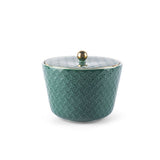 Rattan- Medium Date Bowl- Green & Gold