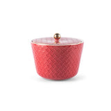 Rattan- Medium Date Bowl- Red & Gold