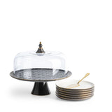 Crown - Cake Set (9-Pc)- Black & Gold