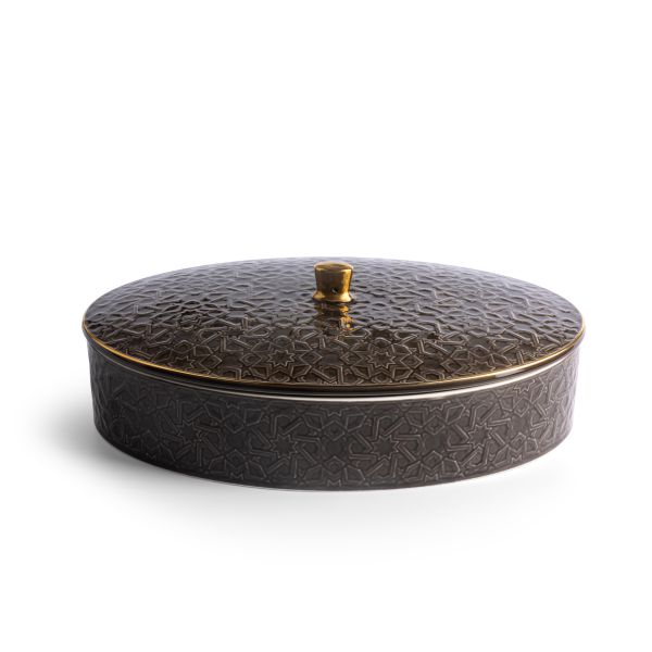 Crown - Large Date Bowl - Black & Gold