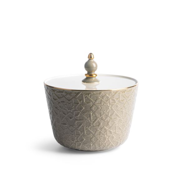 Crown - Large Date Bowl- Grey & Gold