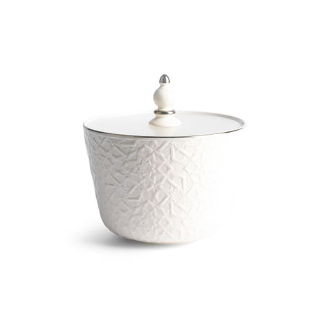 Crown - Large Date Bowl - White & Silver