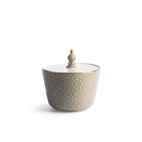 Crown - Medium Date Bowl - Grey & Gold