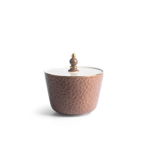 Crown - Medium Date Bowl - Brown & Gold