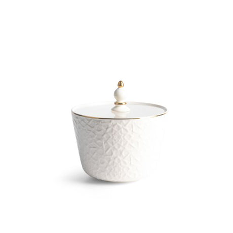 Crown - Medium Date Bowl - White & Gold