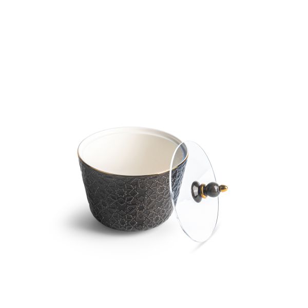 Crown - Small Date Bowl - Black & Gold