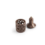 Luxury Noor - Small Lantern Candle Holder - Brown & Gold