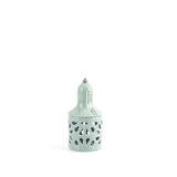 Luxury Noor  - Small Lantern Candle Holder - Blue & Silver