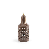 Luxury Noor - Medium Lantern Candle Holder - Brown & Gold