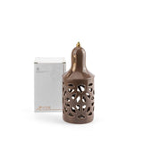 Luxury Noor - Medium Lantern Candle Holder - Brown & Gold