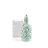 Luxury Noor - Medium Lantern Candle Holder - Blue & Silver