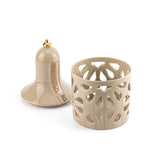 Luxury Noor - Large Lantern Candle Holder - Beige & Gold