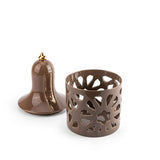 Luxury Noor - Large Lantern Candle Holder - Brown & Gold