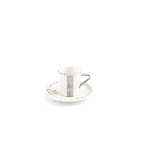 Luxury Noor - Trukish Coffee (12-Pc) - White & Silver