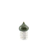 Diwan - Small Lantern Candle Holder - Olive Green & Gold