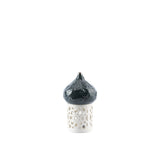 Diwan - Small Lantern Candle Holder - Dark Blue & Silver