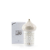 Diwan - Medium Lantern Candle Holder - Beige & Gold