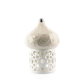 Diwan - Large Lantern Candle Holder  - Pearl & Silver