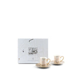 Diwan - Trukish Coffee Cups (12-Pc) -  Coffee & Gold