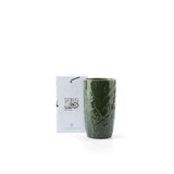 Diwan - Medium Decorative Vase - Olive Green & Gold