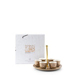 Diwan - Tazas De Café Árabe Con Soporte - Coffee &amp; Gold