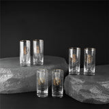 Zuwar -  6 Tall  Cups - Gold