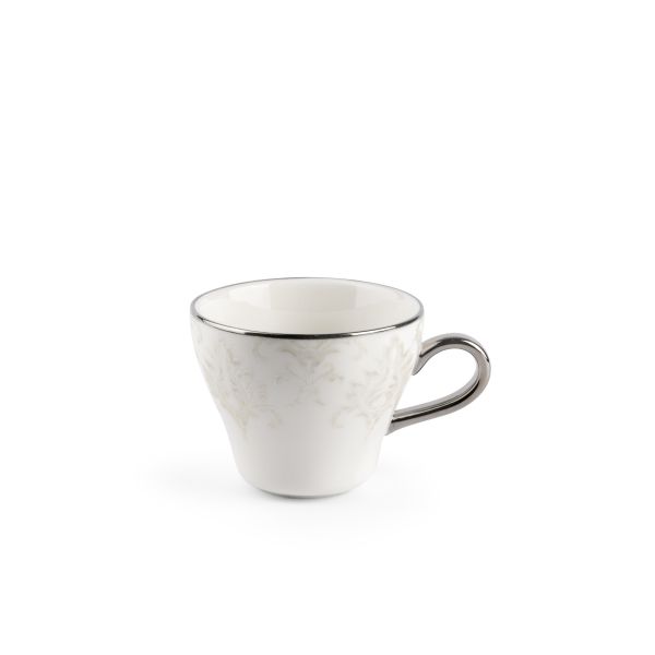 Classy Harir - Cappuccino Cups, (12-Pc)- Grey & Silver