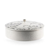 Classy Harir - Decorative Large Canister/Serverl - Grey & Silver