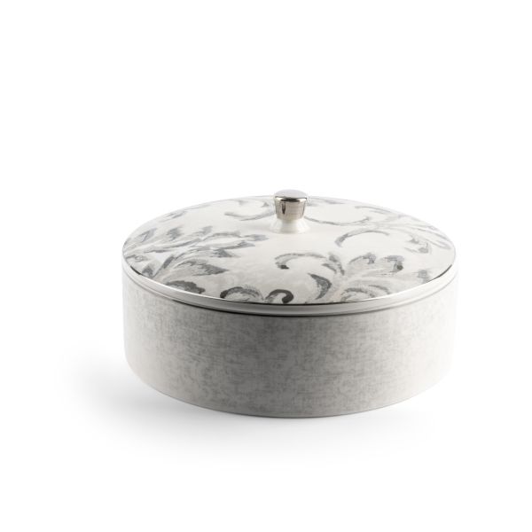 Classy Harir - Decorative Medium Canister/Server- Grey & Silver