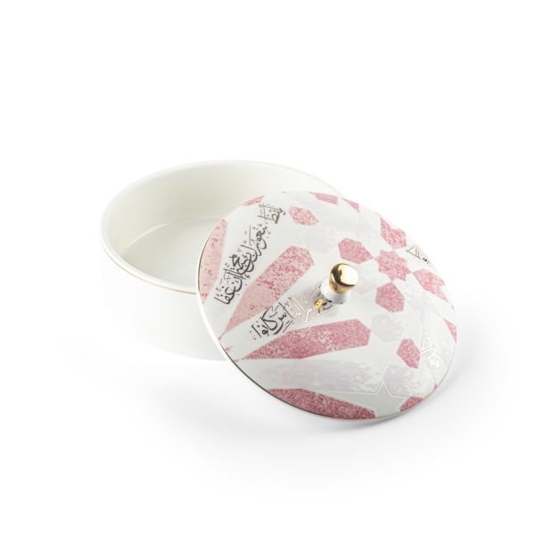 Amal - Medium Date bowl - Pink & Gold