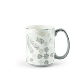 Amal - Taza de café individual individual (350 ml) - Gris y plateado