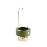 Luxury Diwan - 2 Liters Chafer - Olive Green & Gold