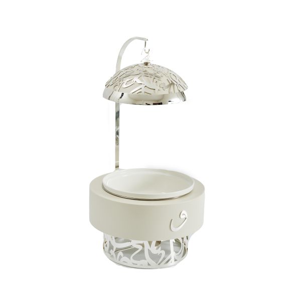 Luxury Diwan - 3 Liters Chafer - Pearl & Silver