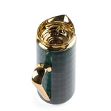 Rattan- Vacuum Flask- Green & Gold