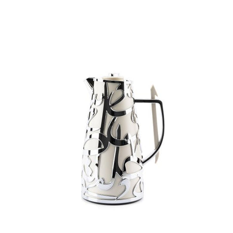 Luxury Diwan - Vacuum Flask - Pearl & Silver